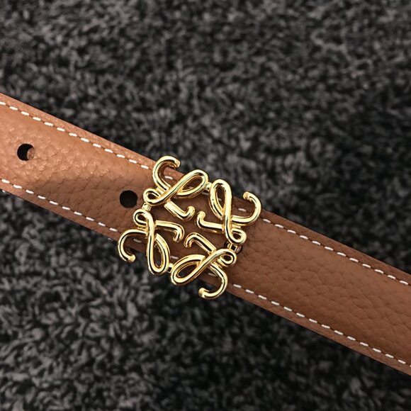 Anagram Belt in Pebble Grain Calfskin 80 - Picture 3 of 7